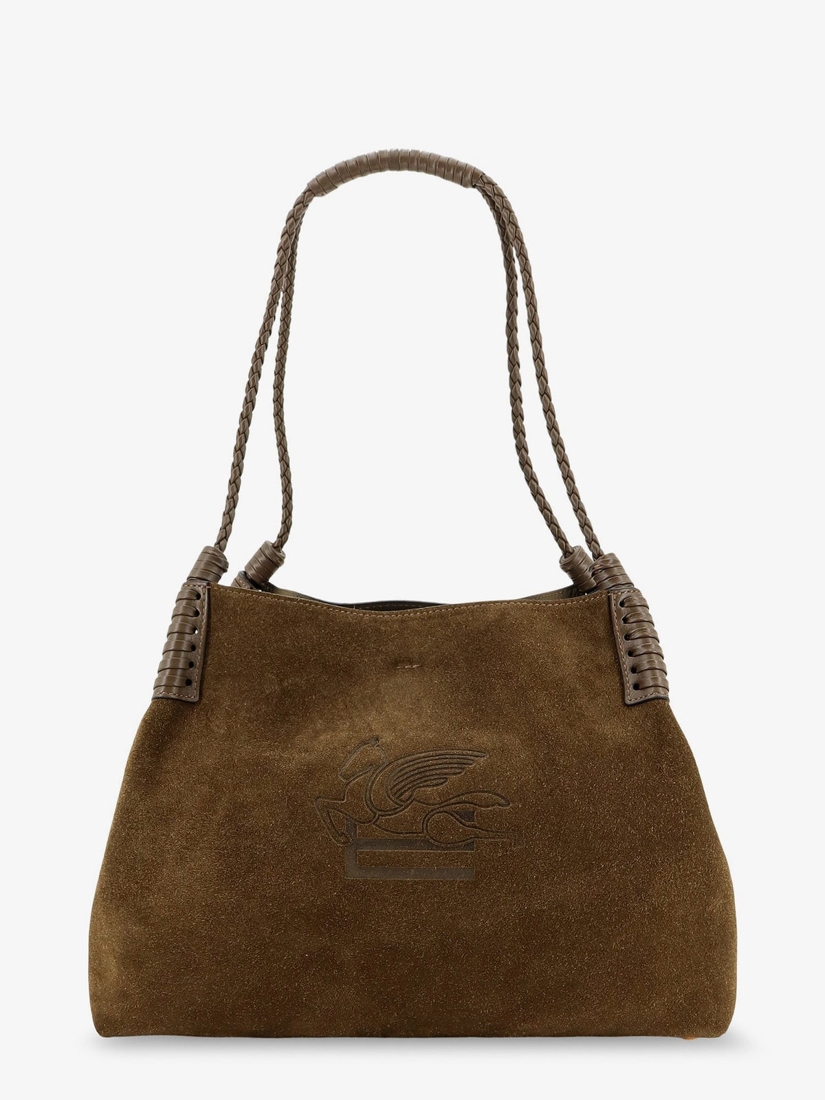 Libra S Arnica suede shopping bag