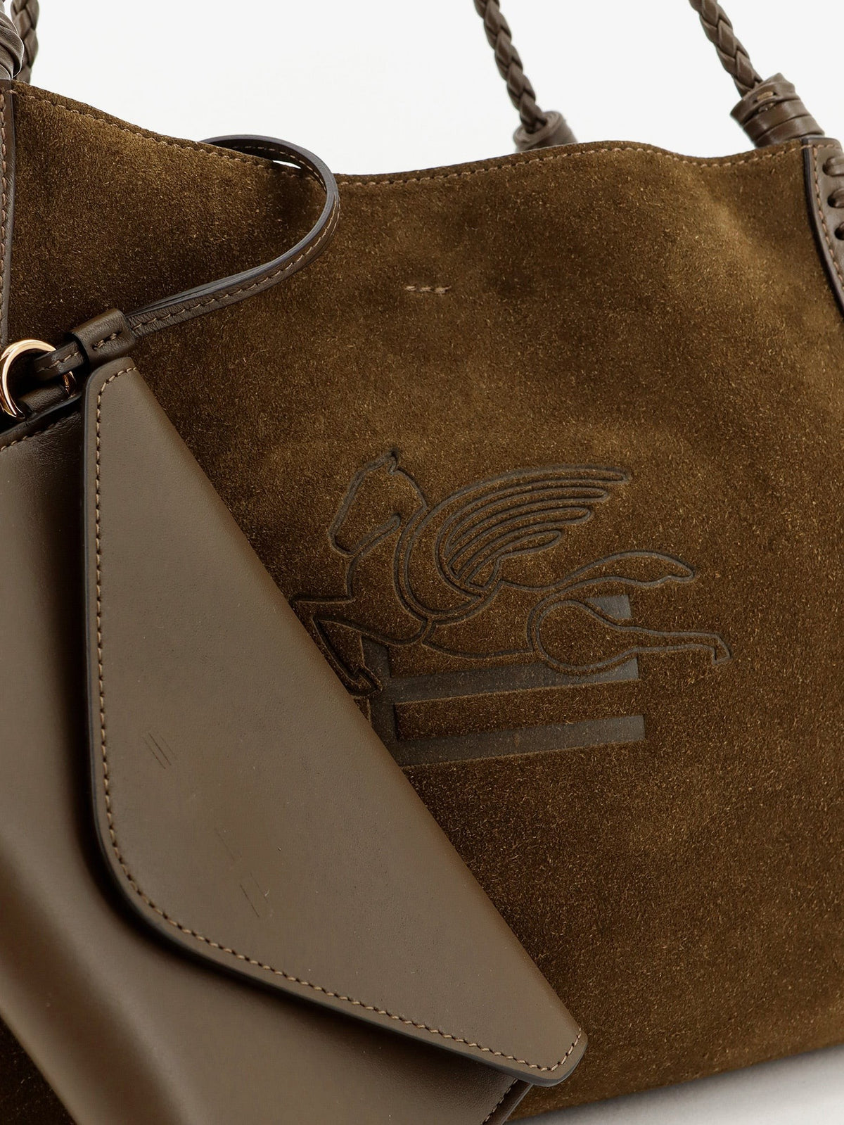 Libra S Arnica suede shopping bag 5