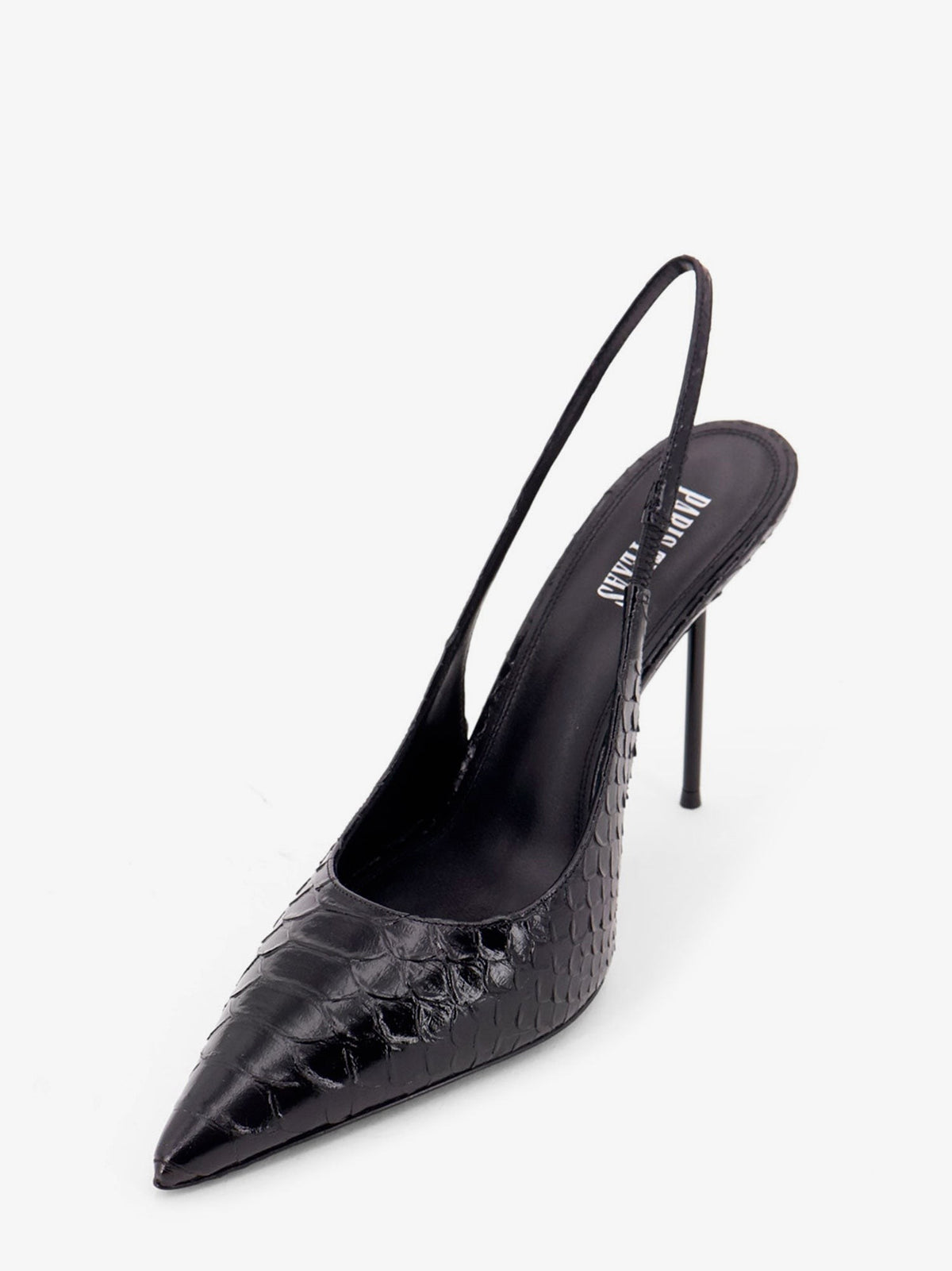 Lidia pump in leather with python print 4