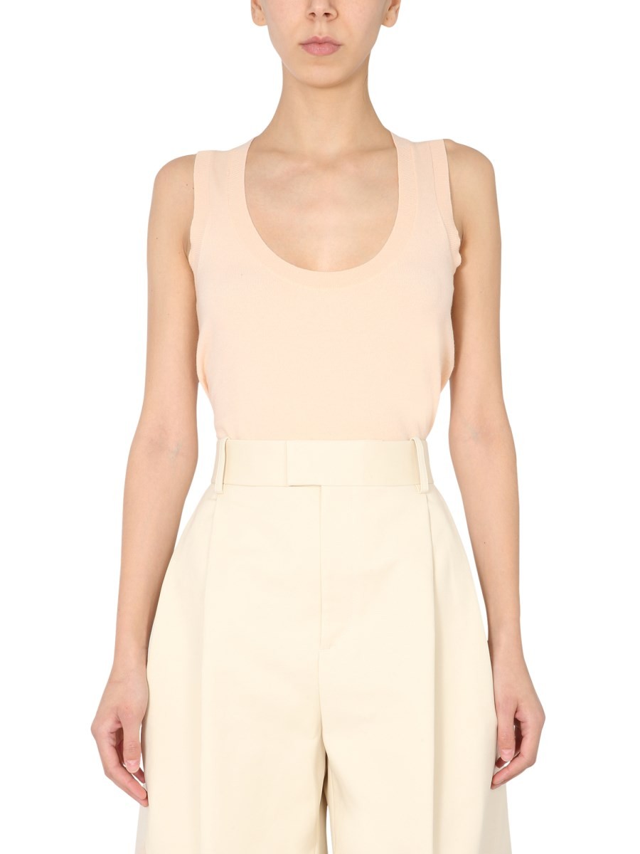 LIGHT SWEATER WITHOUT SLEEVES
