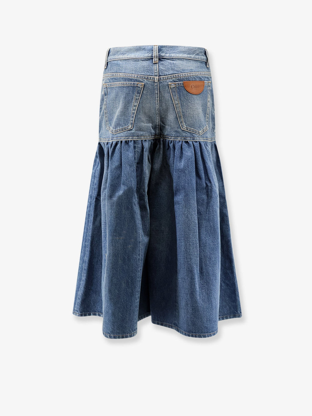 Lightweight cotton denim fabric skirt/trousers 2