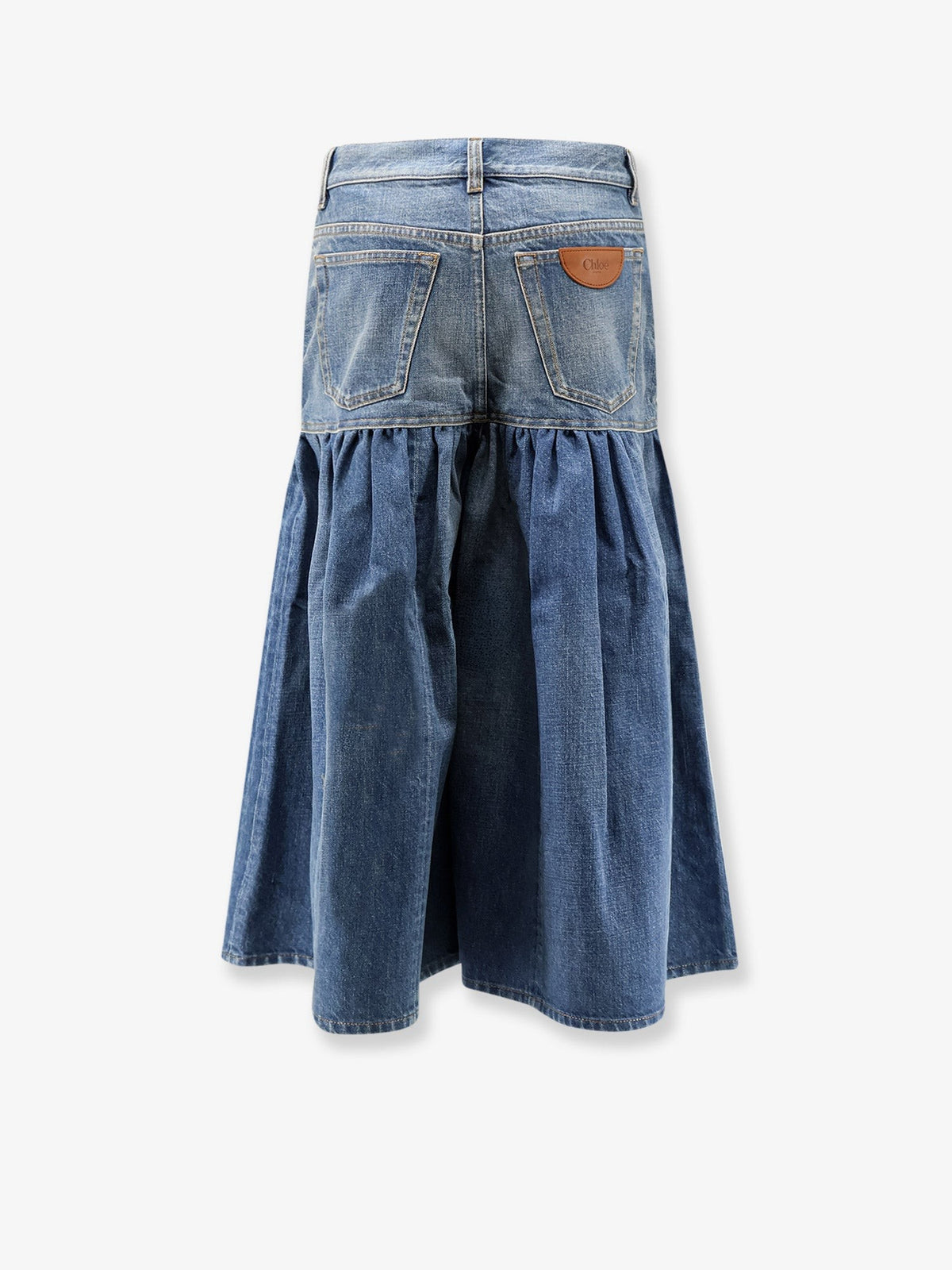 Lightweight cotton denim fabric skirt/trousers 2