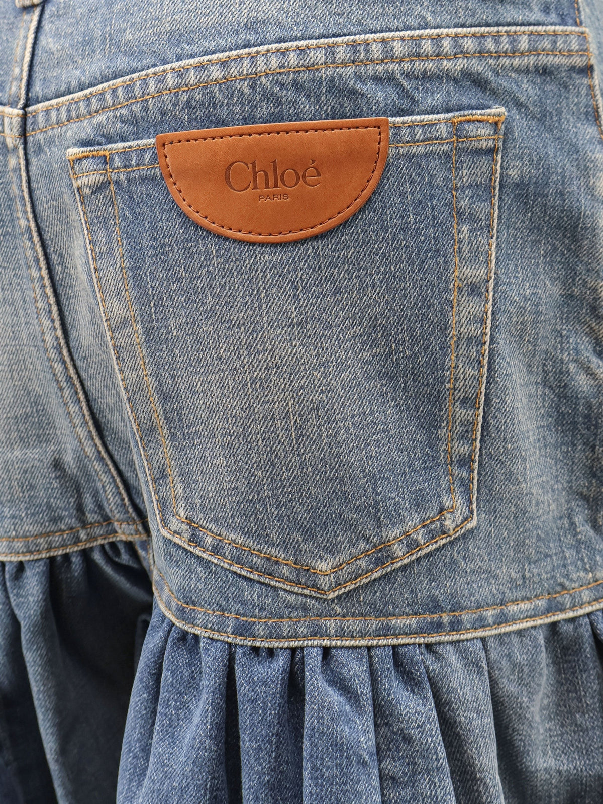 Lightweight cotton denim fabric skirt/trousers 3