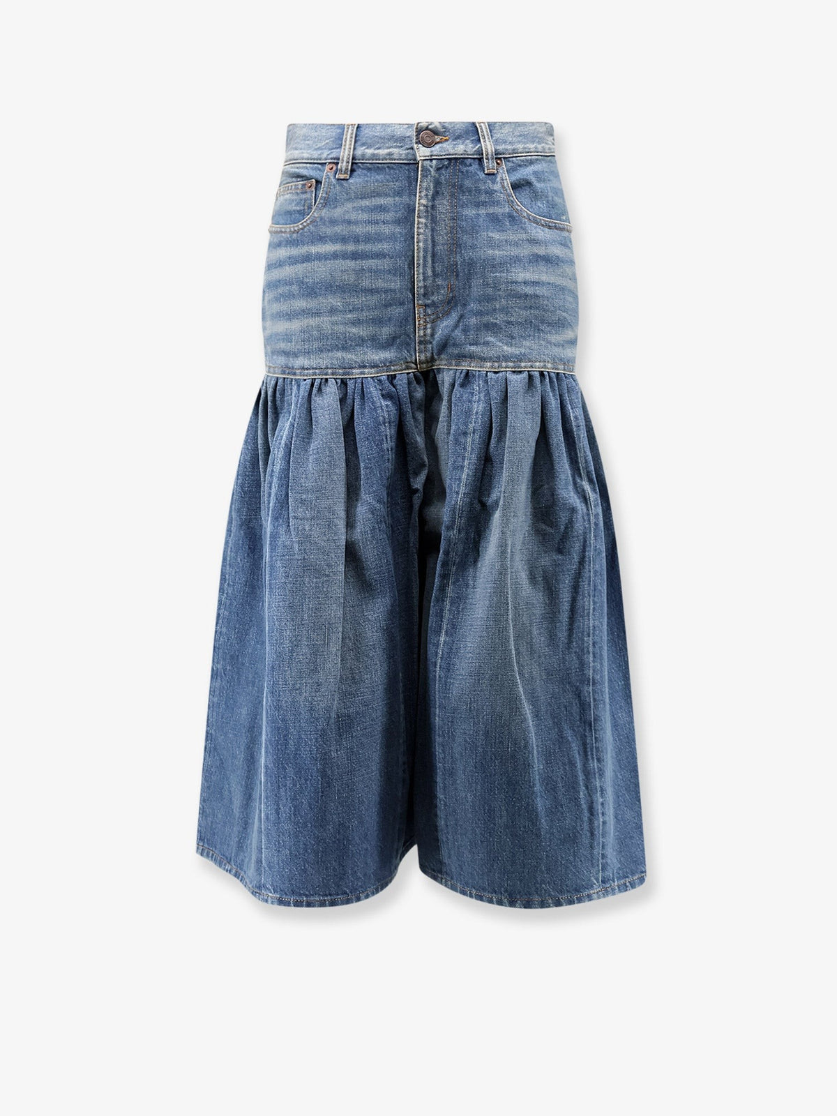 Lightweight cotton denim fabric skirt/trousers