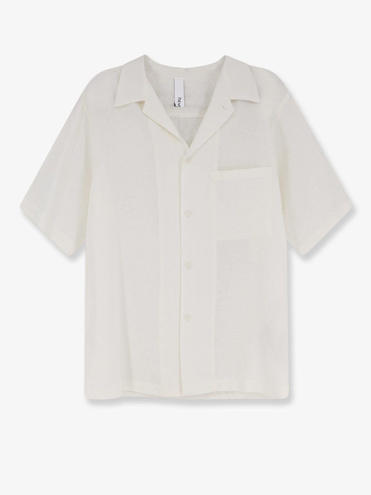 Linen and viscose blend shirt