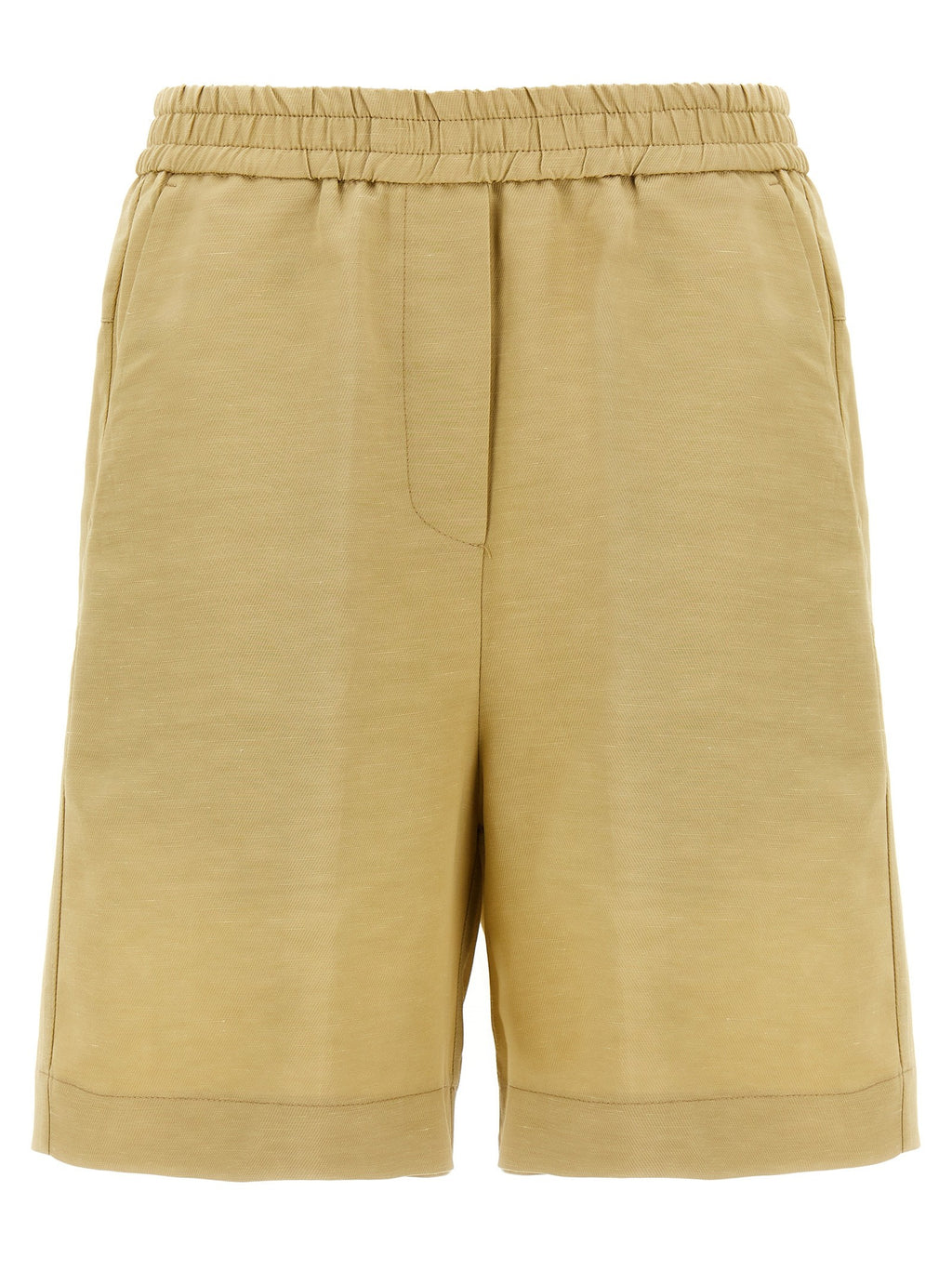 Linen bermuda shorts