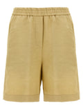 Linen bermuda shorts