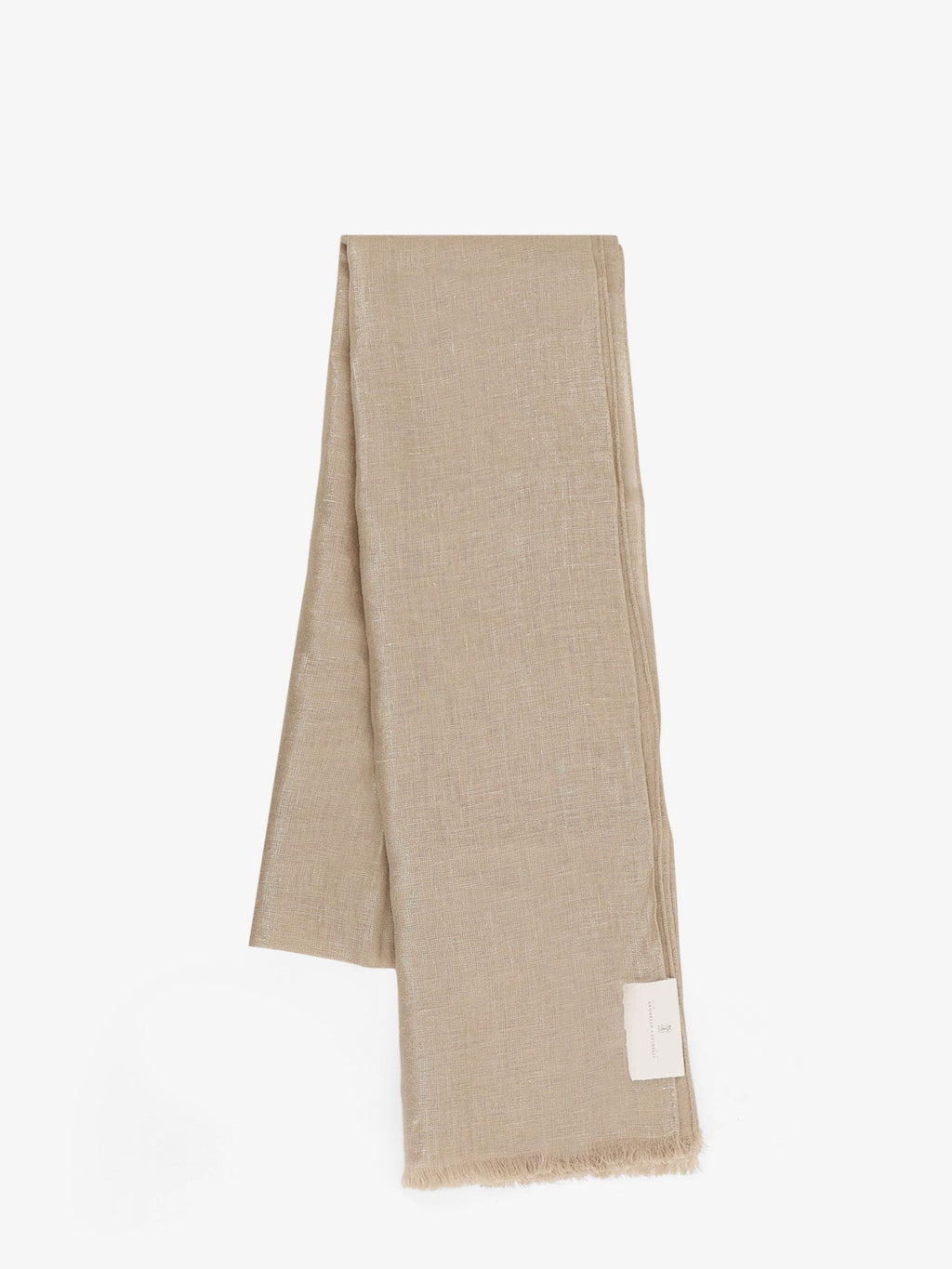 Linen lurex scarf