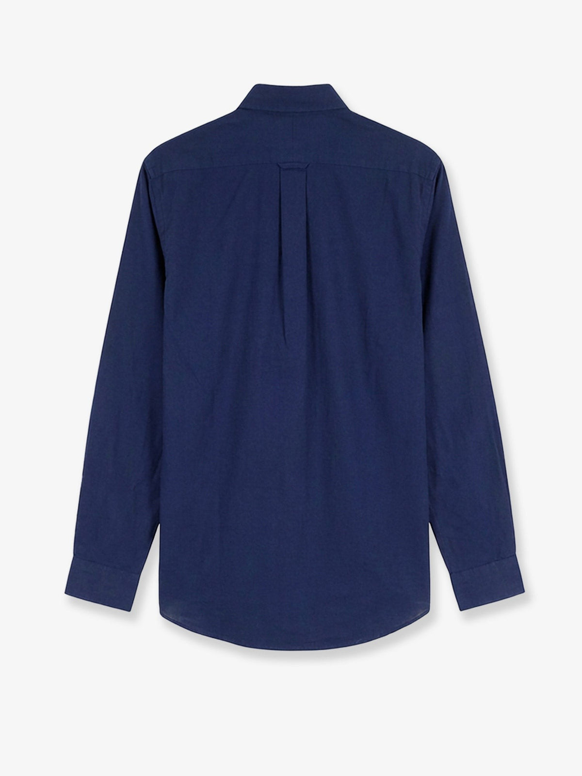 Linen shirt with embroidered logo on the front 2