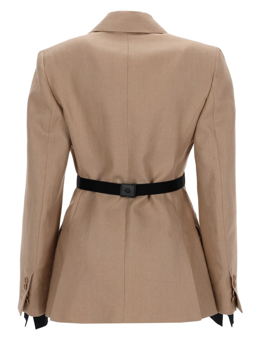 LINEN "SLING" DOUBLE-BREASTED BLAZER 2