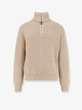 Linen, virgin wool, cashmere and silk blend sweater