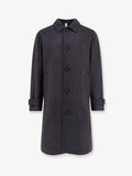 Loconia single-breasted wool blend coat