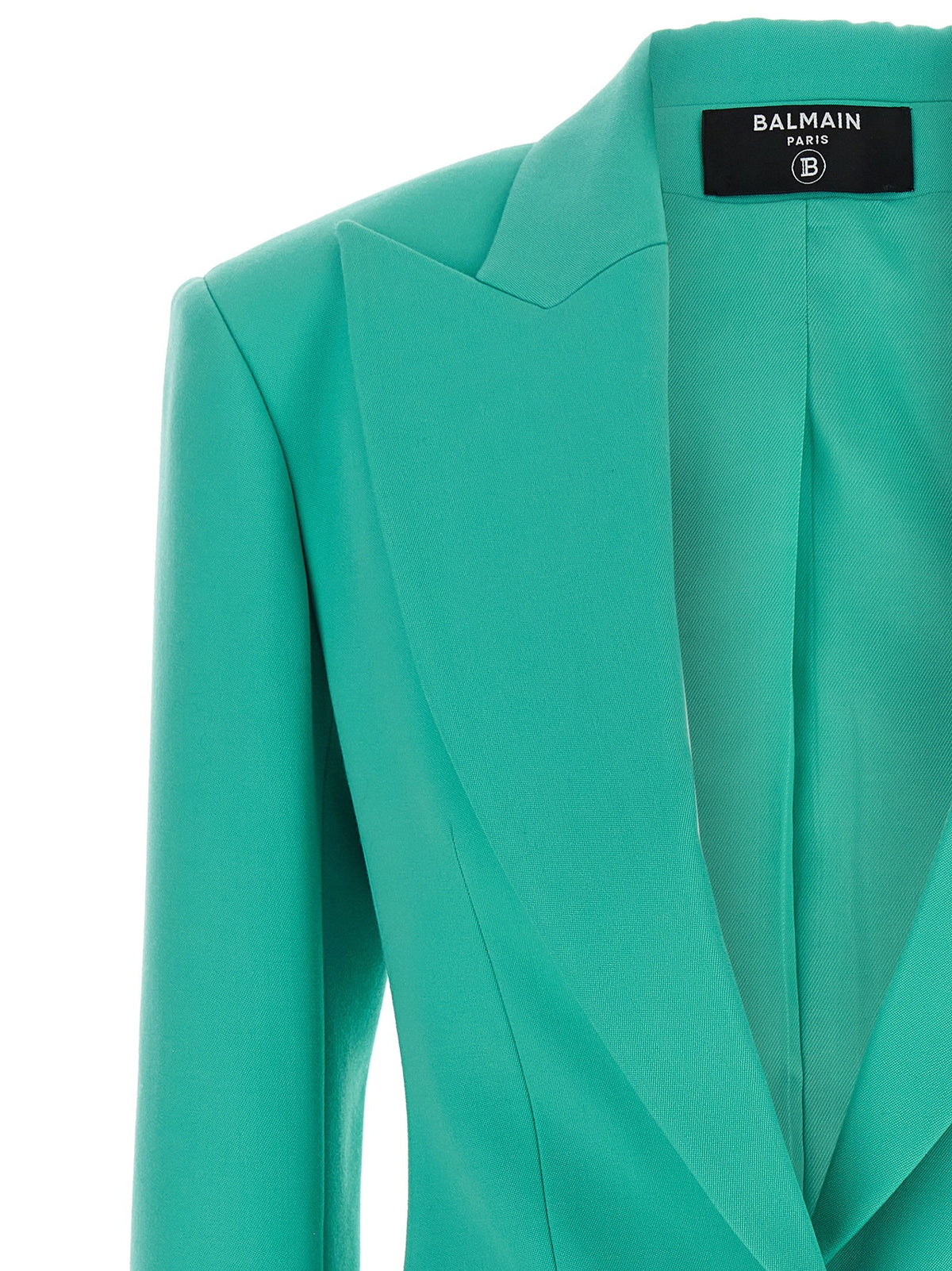 Logo button double-breasted blazer 3