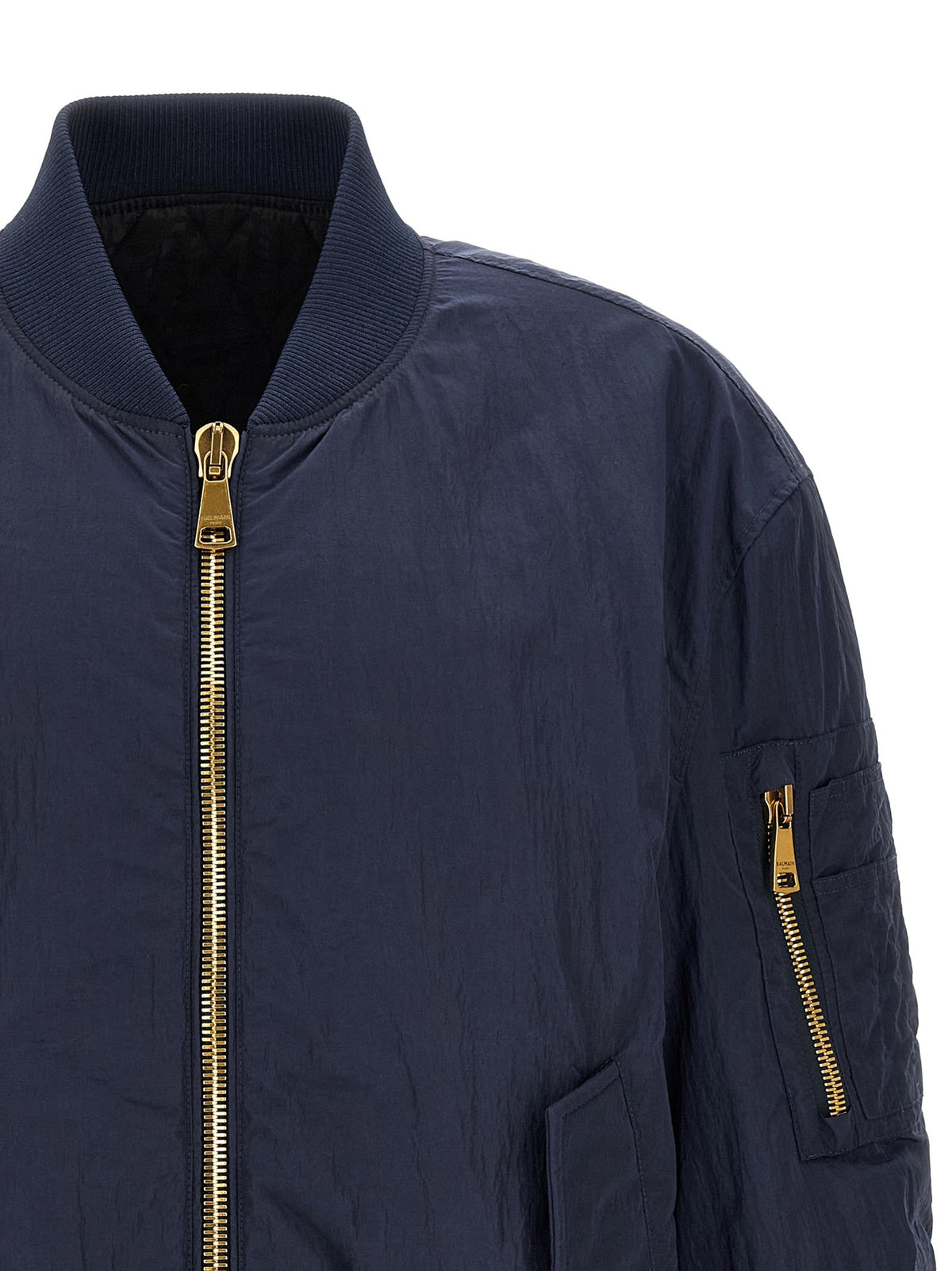 Logo embroidery bomber jacket 3