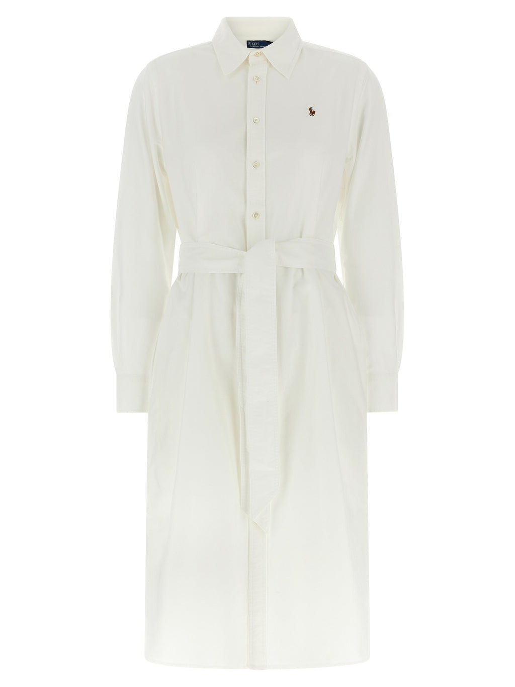 Logo embroidery chemisier dress