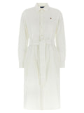 Logo embroidery chemisier dress
