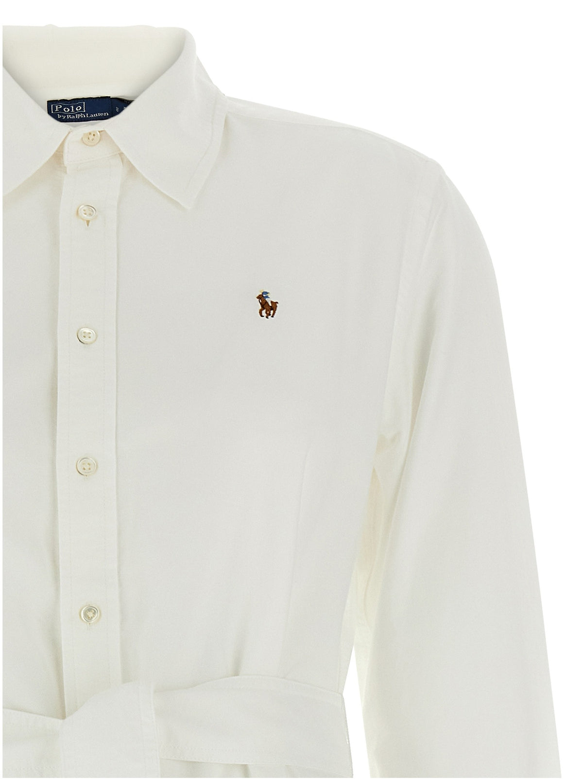 Logo embroidery chemisier dress 3