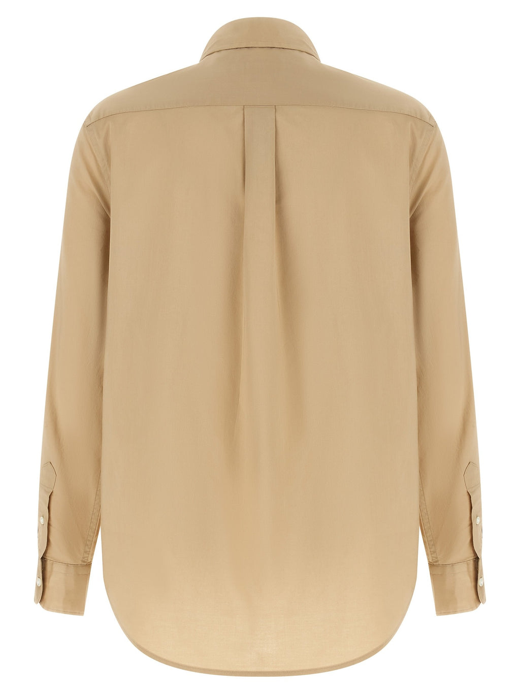 Logo embroidery cotton shirt 2