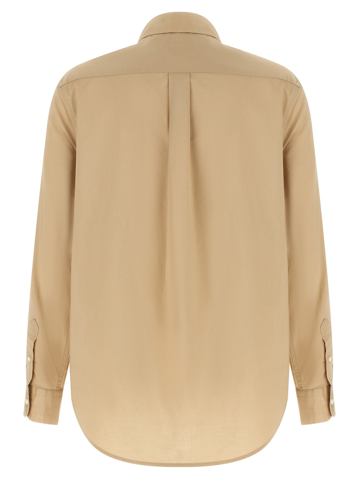 Logo embroidery cotton shirt 2