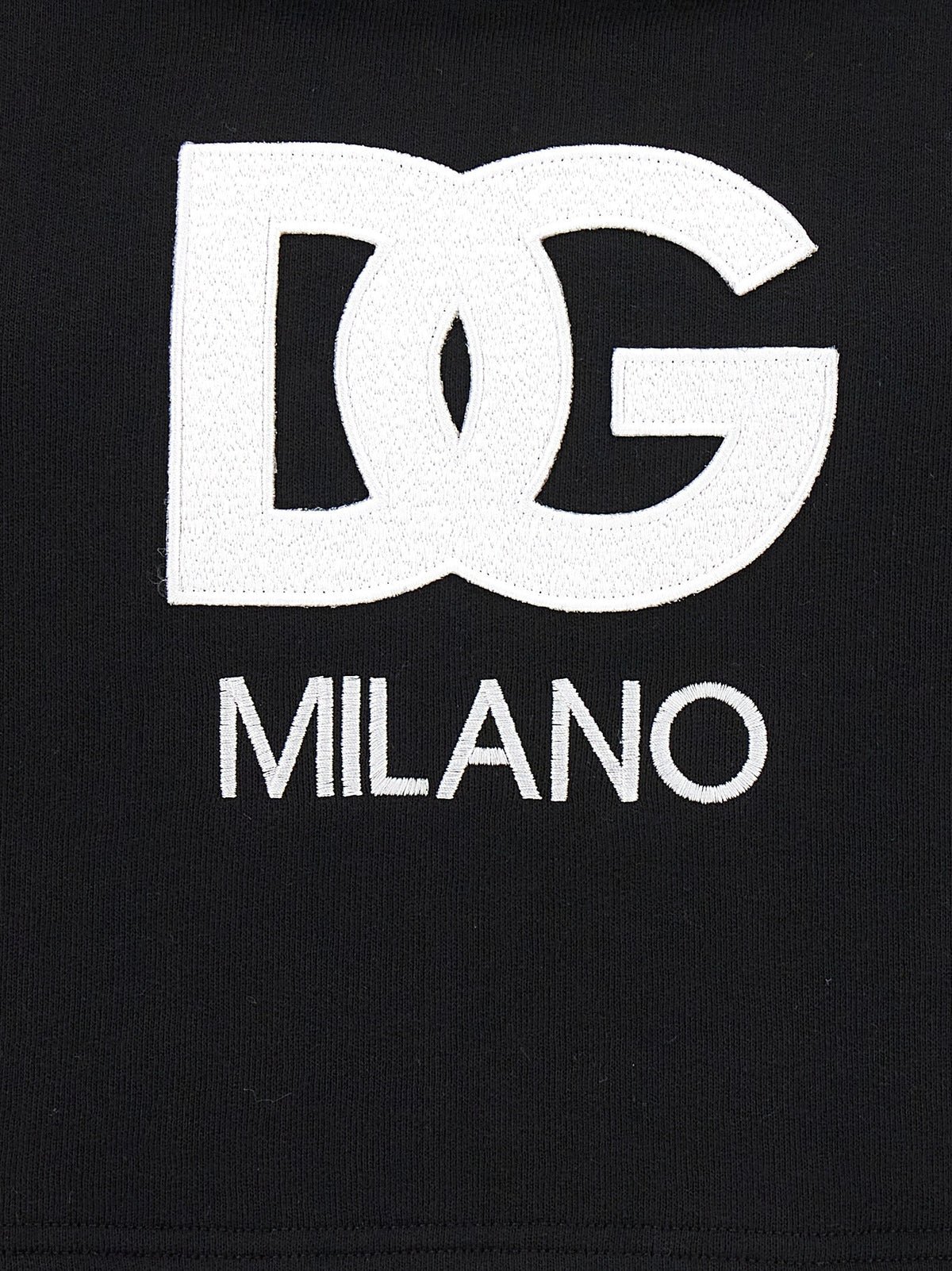 Logo embroidery cropped hoodie 4