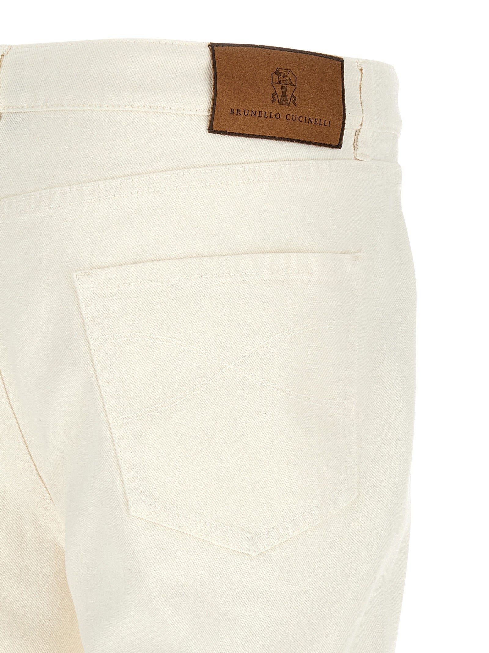Logo embroidery jeans 4