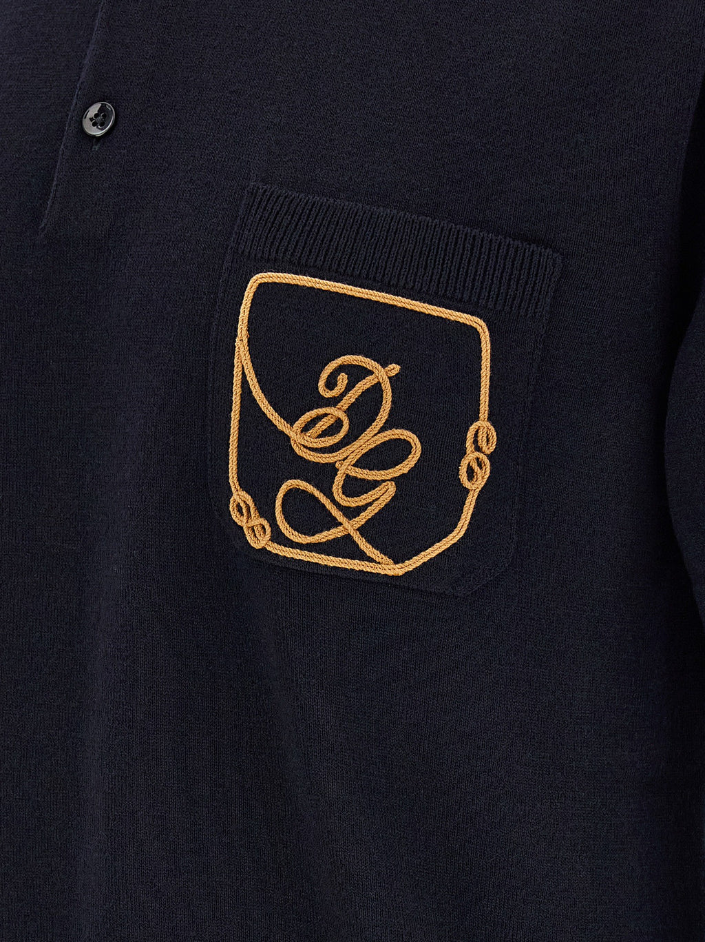 Logo embroidery polo shirt 4