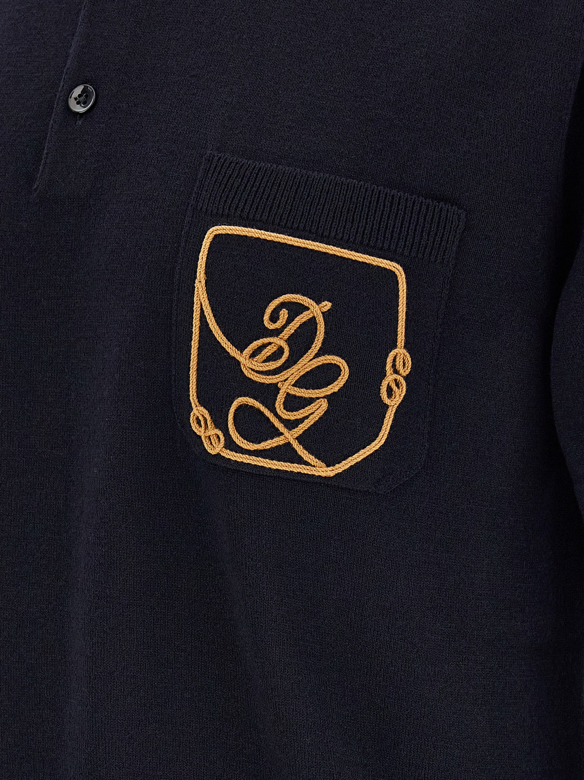 Logo embroidery polo shirt 4