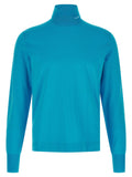 Logo intarsia turtleneck sweater
