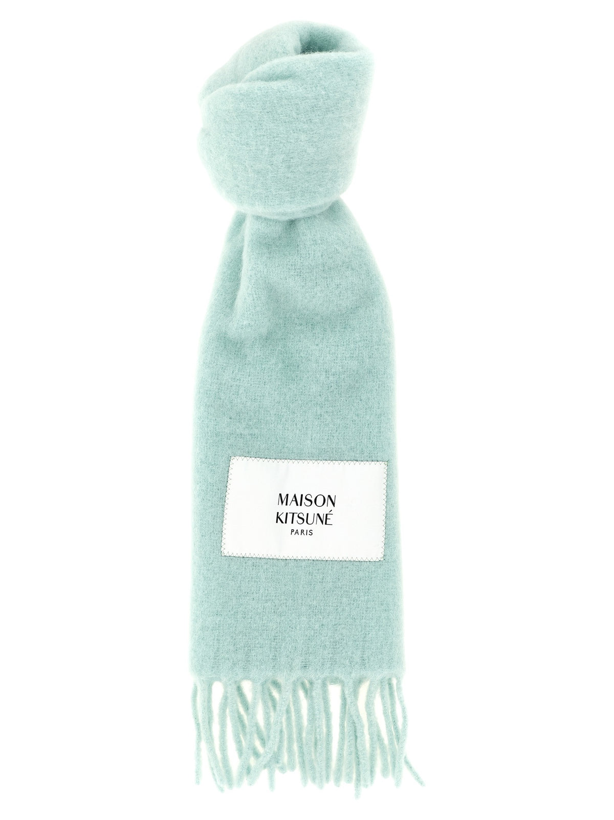 Logo patch scarf
