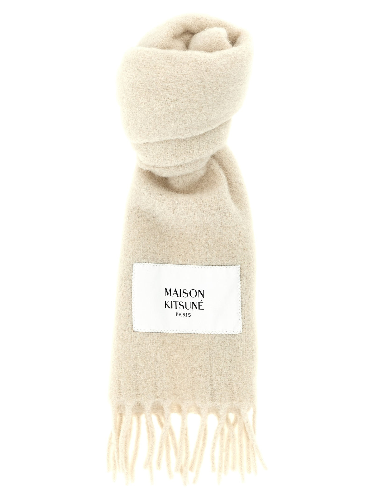 Logo patch scarf