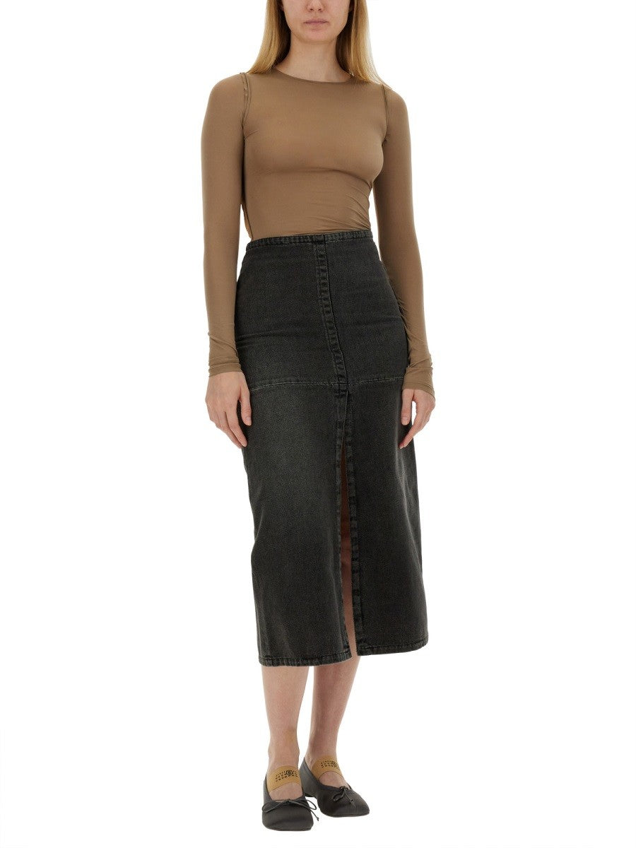 LONG DENIM SKIRT 2