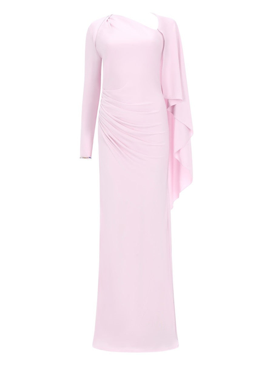 LONG DRAPED DRESS