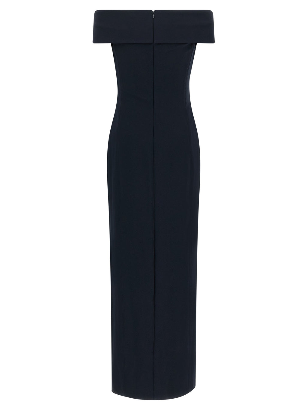 Long dress with crossed neckline 2