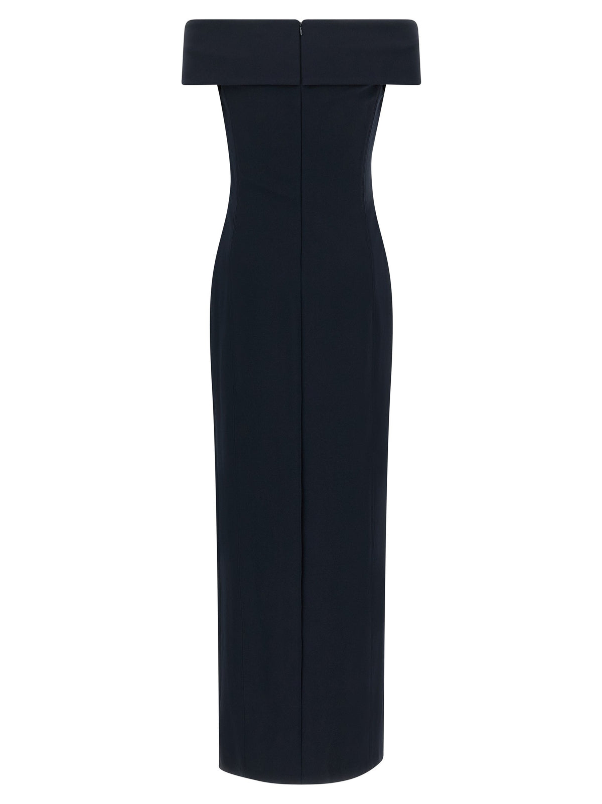 Long dress with crossed neckline 2