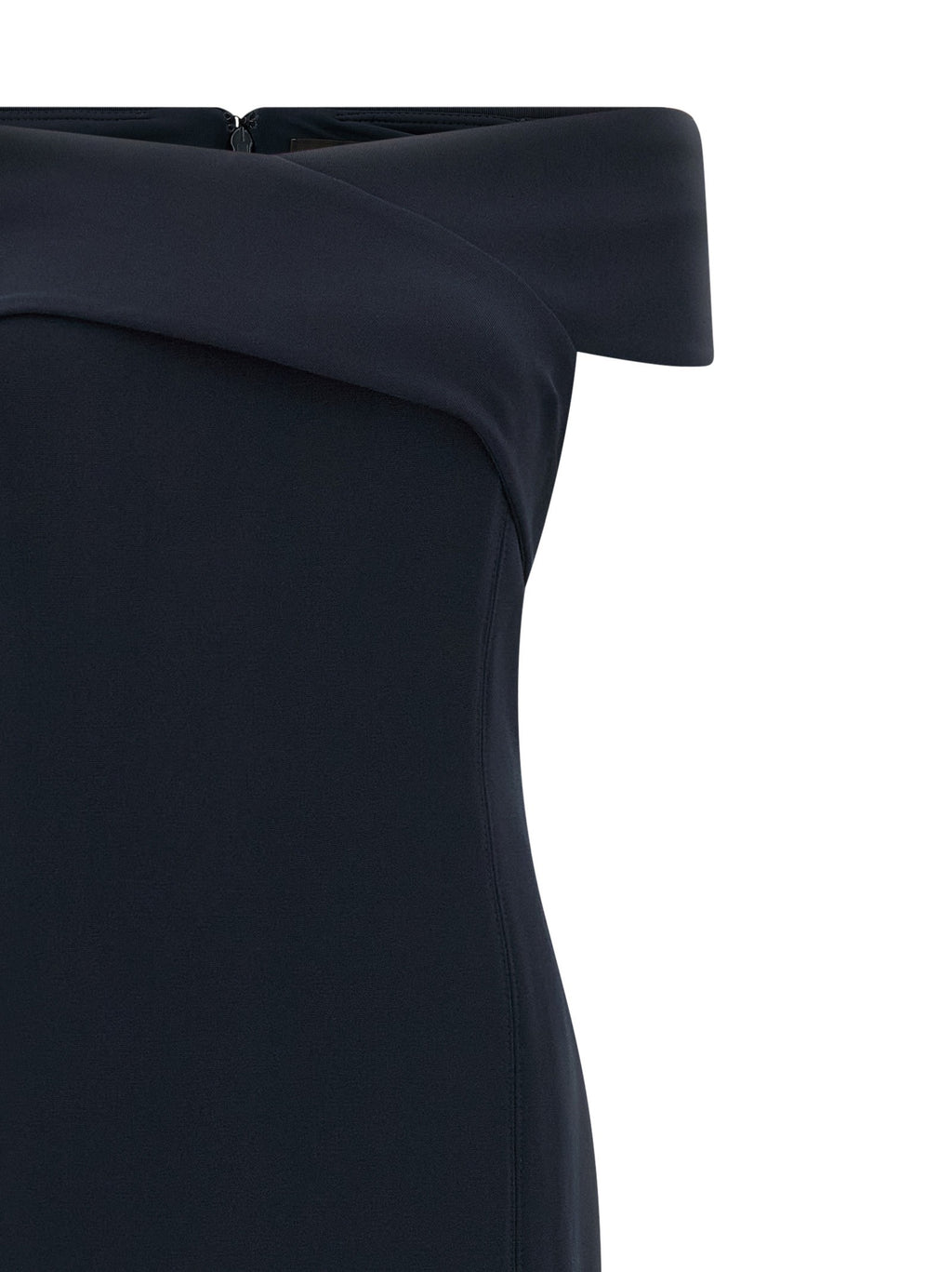 Long dress with crossed neckline 3