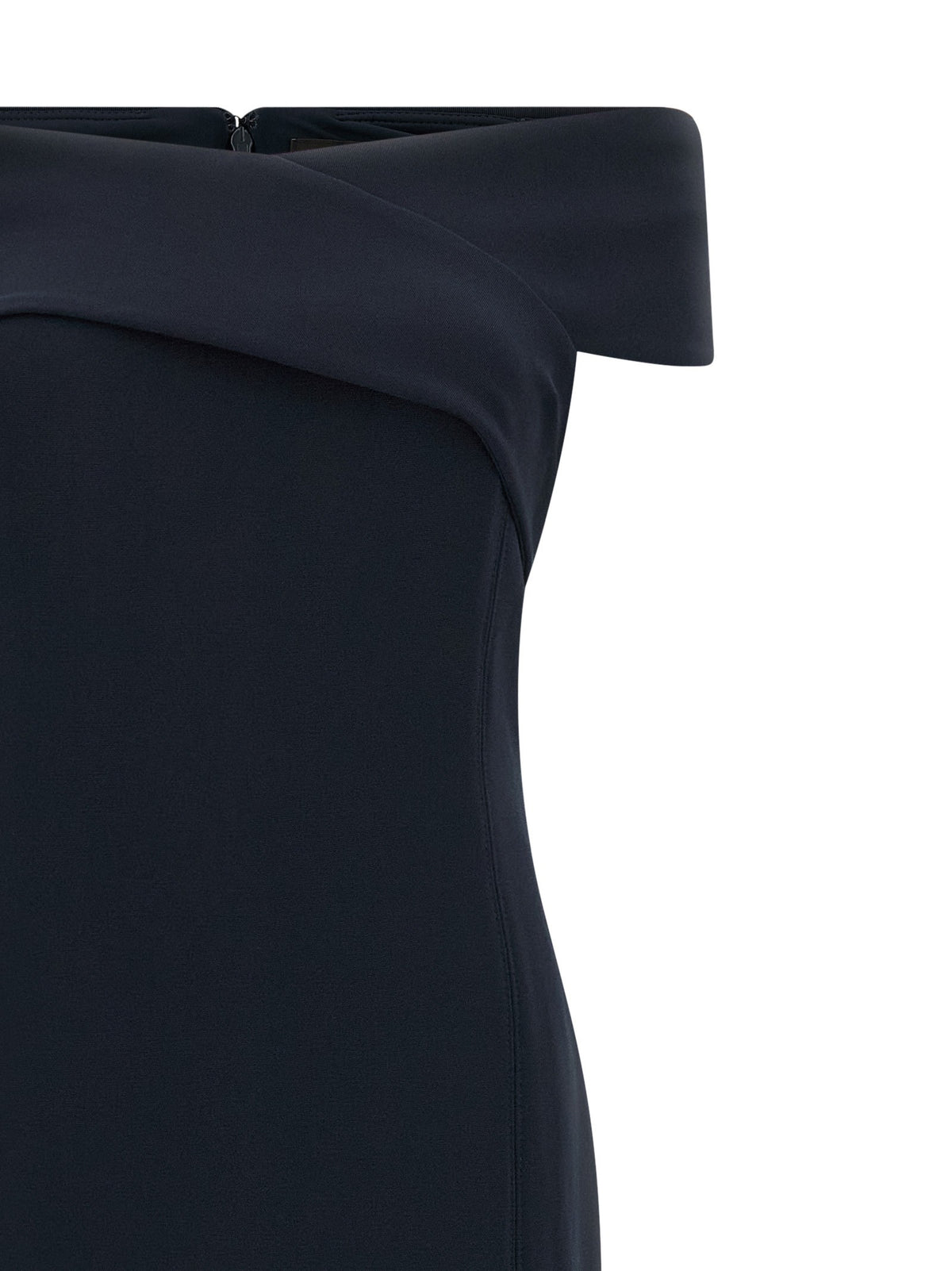 Long dress with crossed neckline 3
