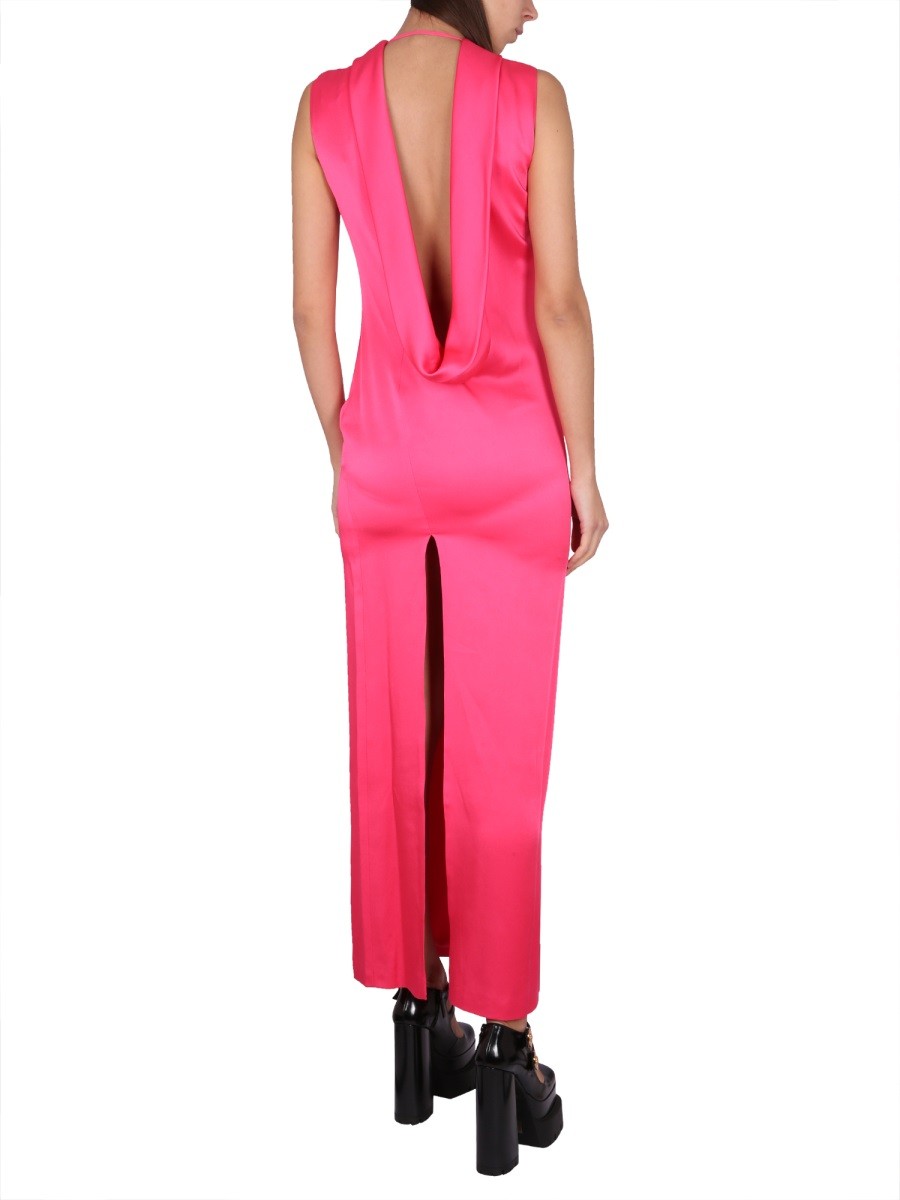 LONG DRESS WITH RING NECKLINE 2