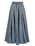 LONG "GODET" SKIRT