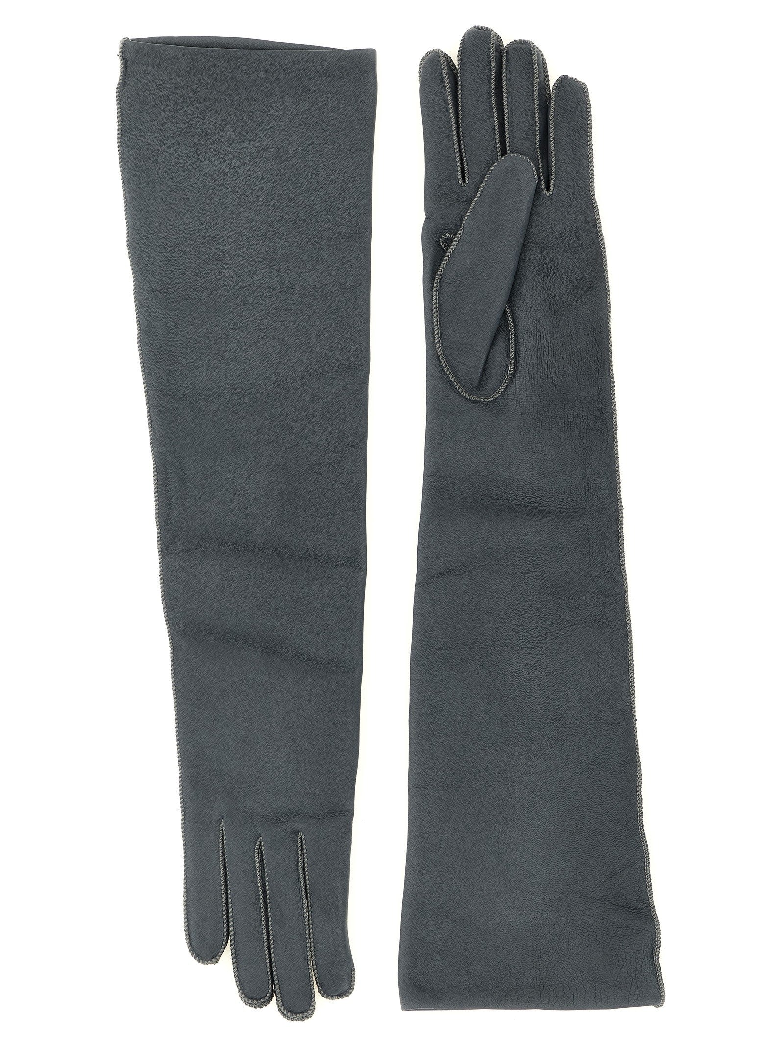 Long leather gloves