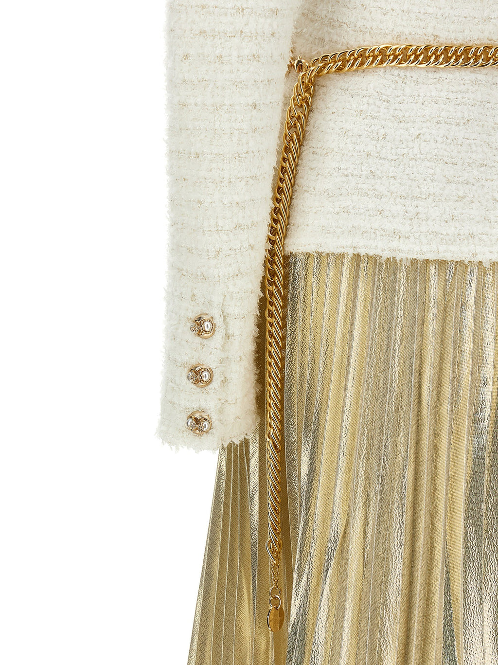 Long pleated skirt dress 4