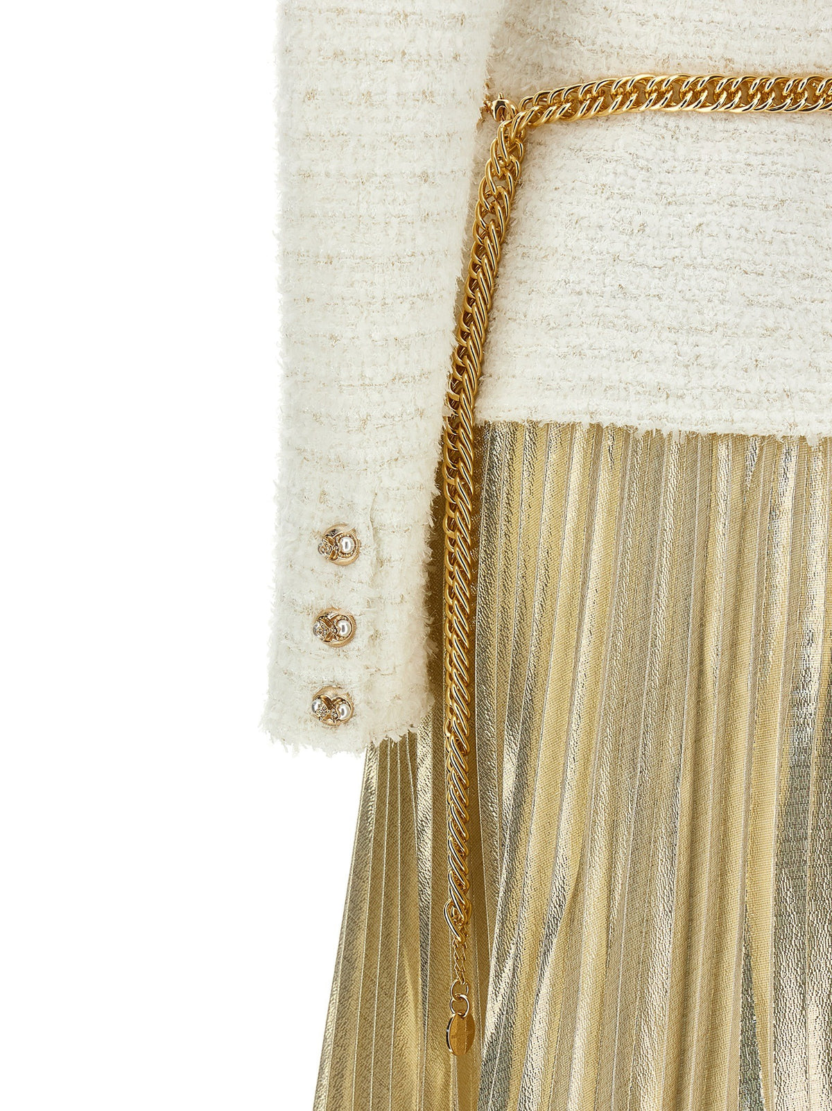 Long pleated skirt dress 4