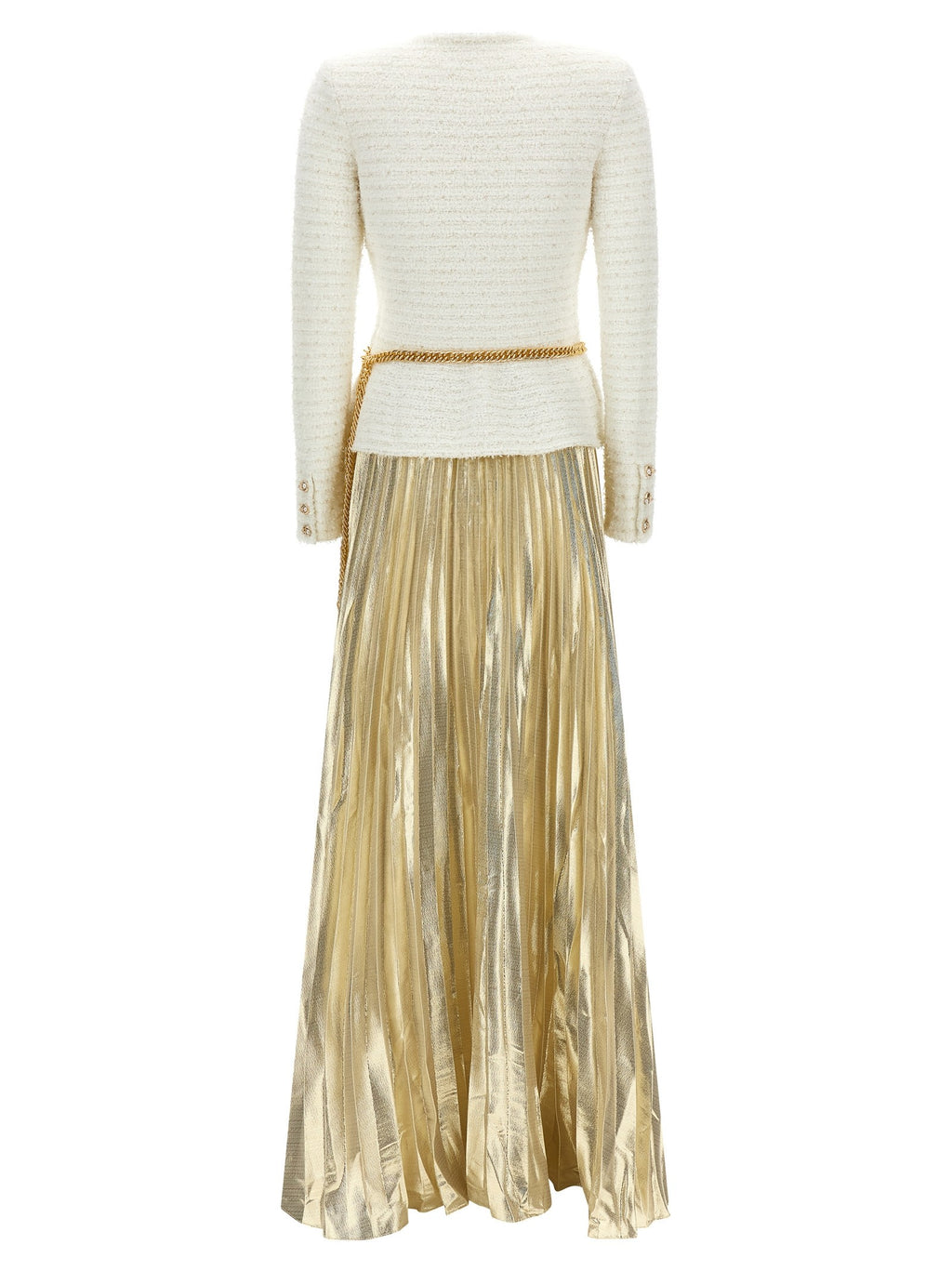 Long pleated skirt dress 2