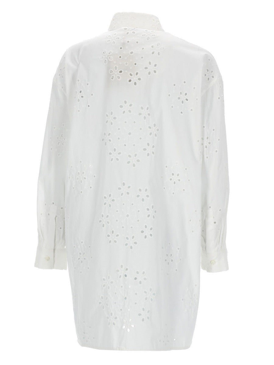 LONG SHIRT WITH PERFORATED PATTERN 3