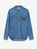 Loose denim shirt