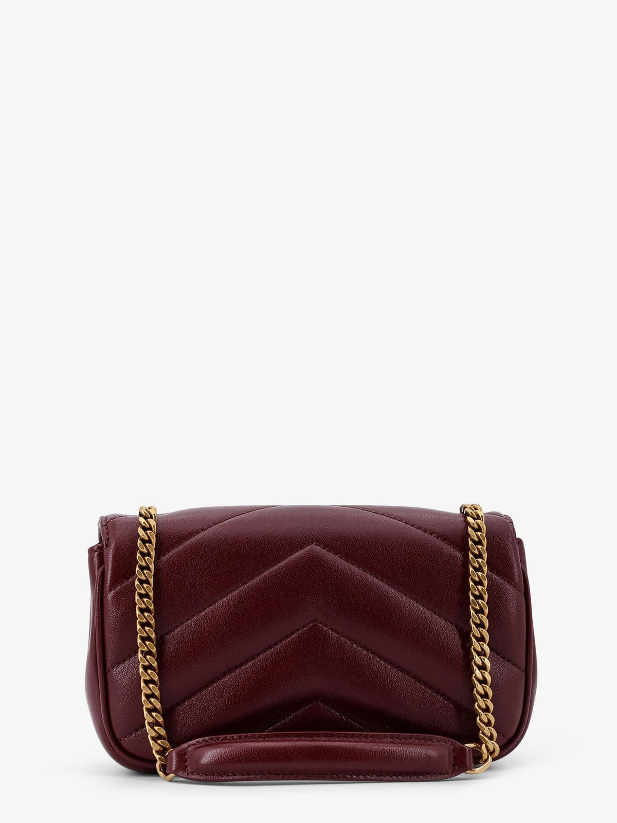 Loulou Mini crossbody bag with chevron stitching 2