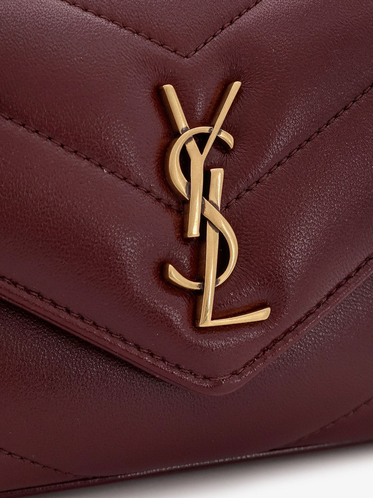 Loulou Mini crossbody bag with chevron stitching 5