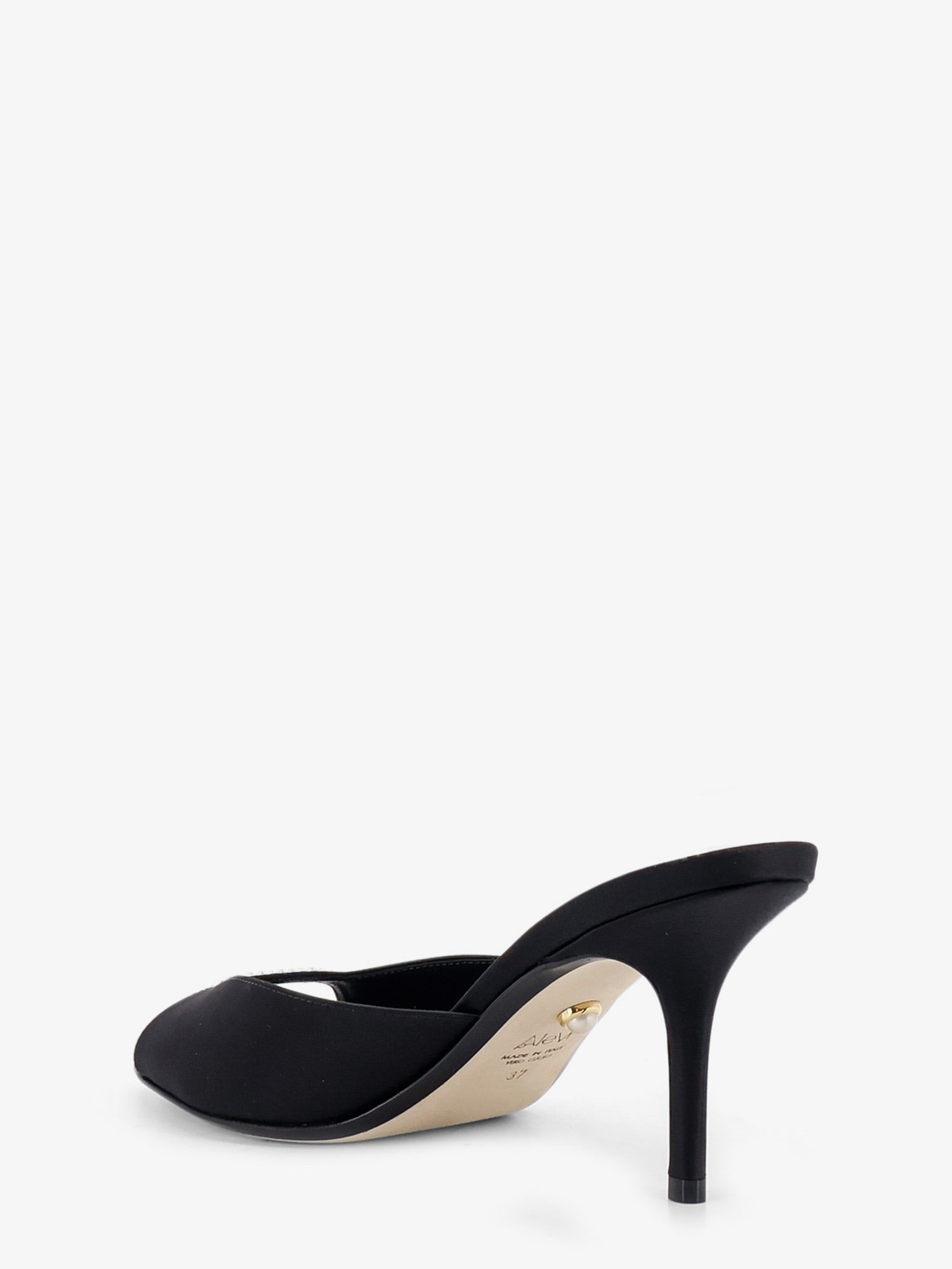 Luana satin sandals with rhinestone detail on the front 3
