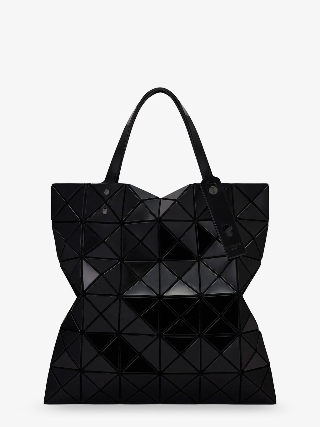 Lucent shoulder bag with triangular pattern