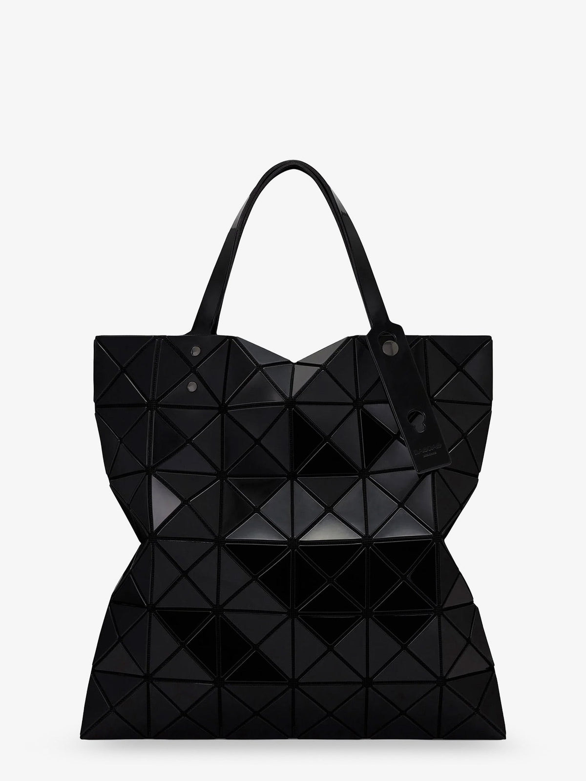 Lucent shoulder bag with triangular pattern