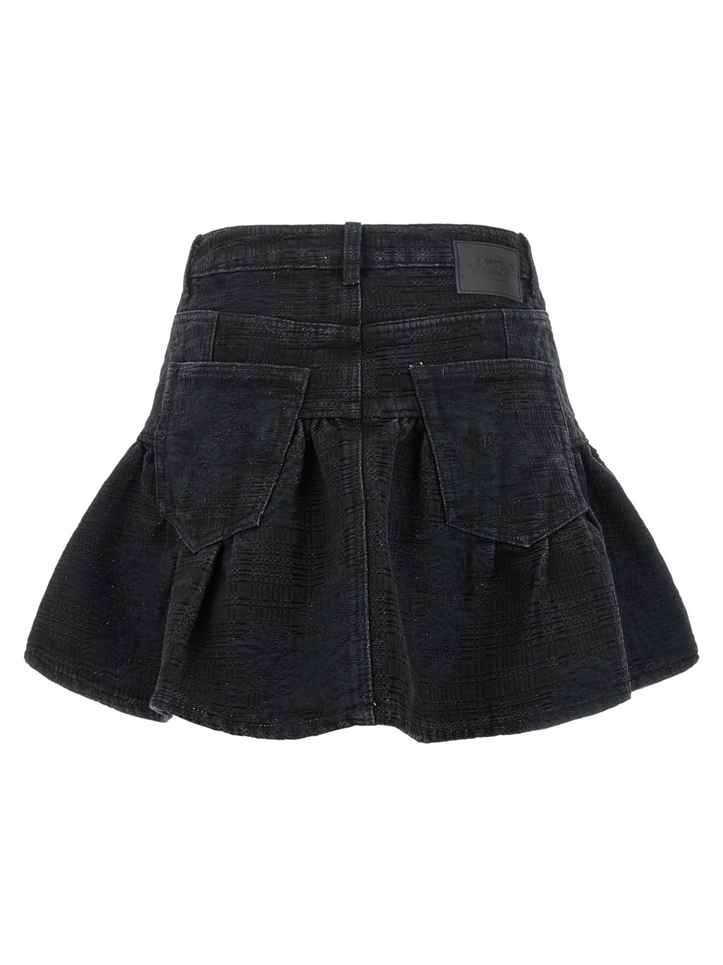 Lurex denim skirt 2